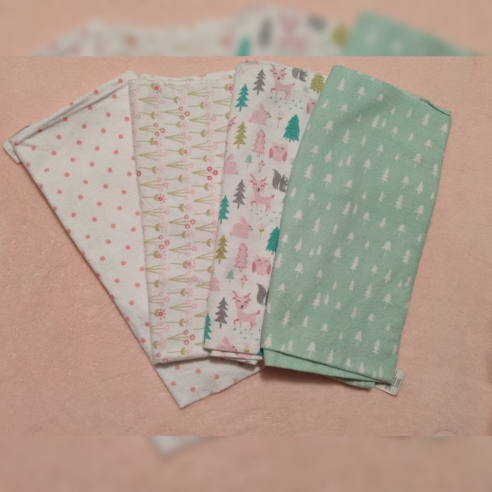 5/$25 Cloud Island flannel receiving blankets